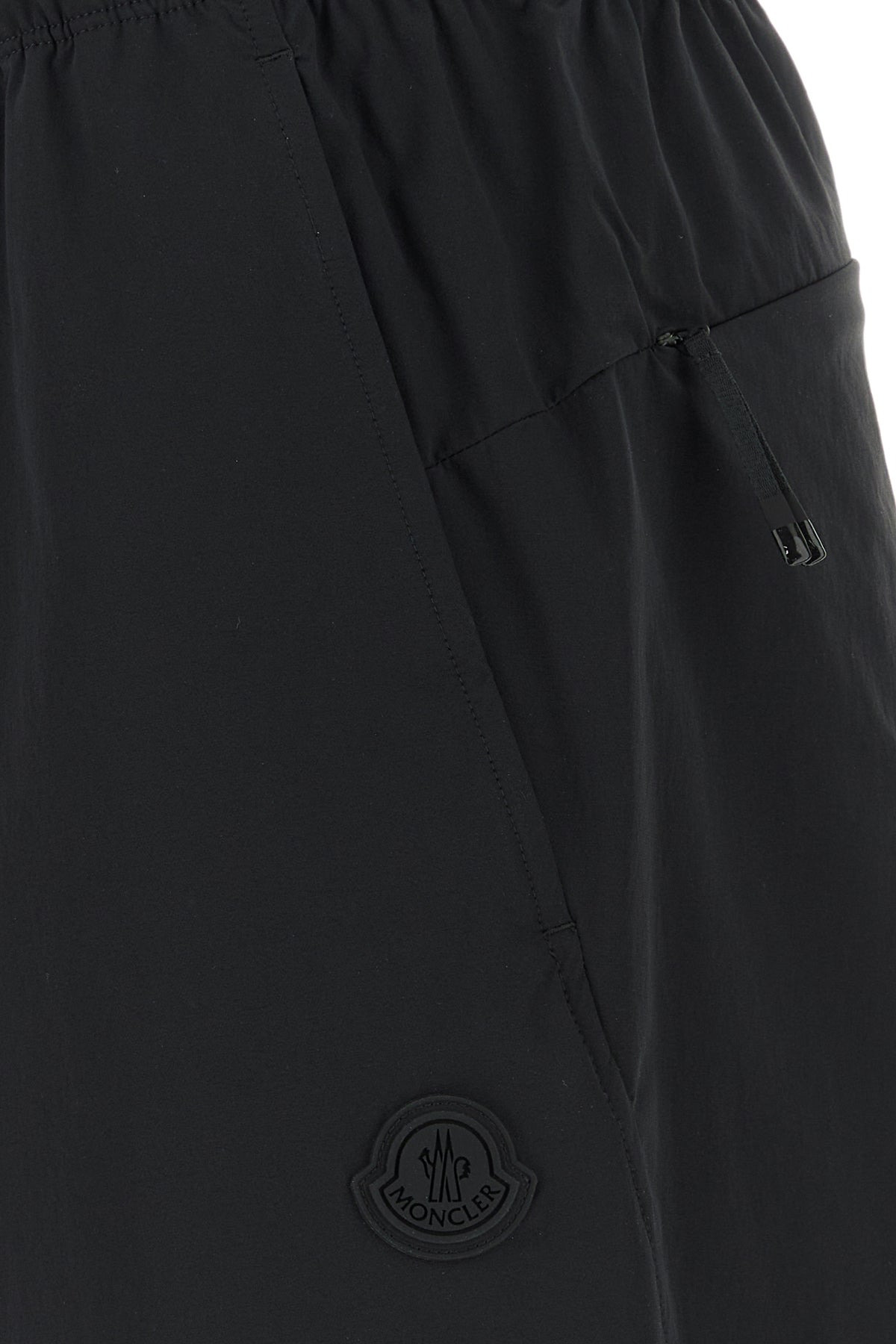 Black stretch nylon joggers - 3