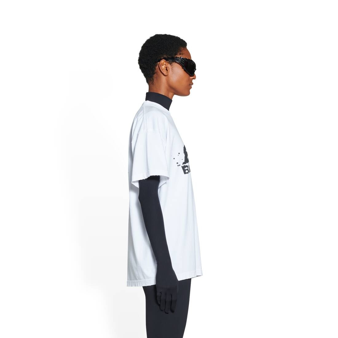 Hand-drawn Bb Icon T-shirt Medium Fit in White - 3