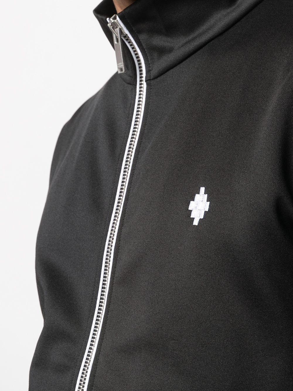 logo-embroidered track jacket - 5