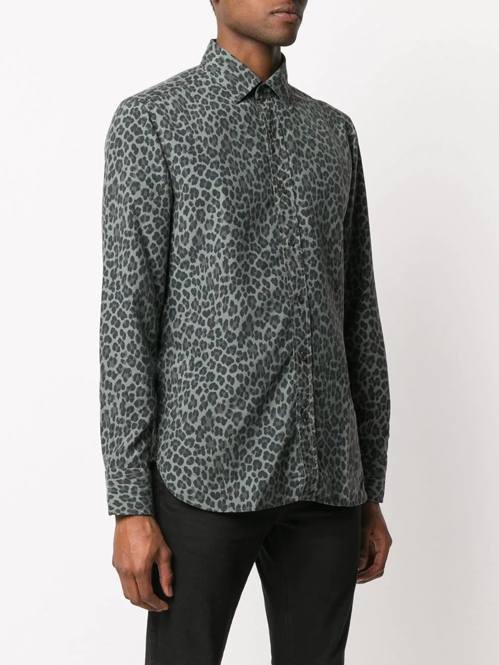 leopard-print silk shirt - 3