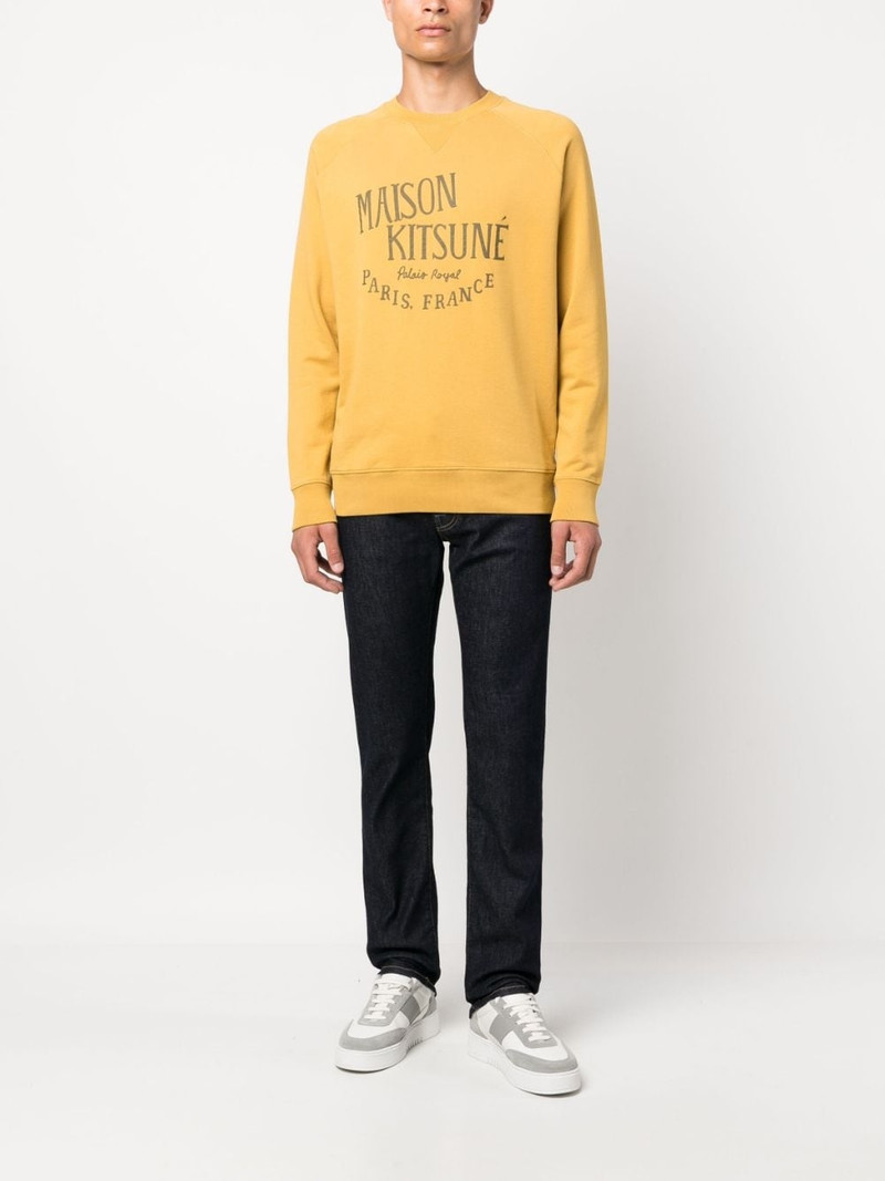 Maison Kitsuné logo-print crew-neck sweatshirt outlook