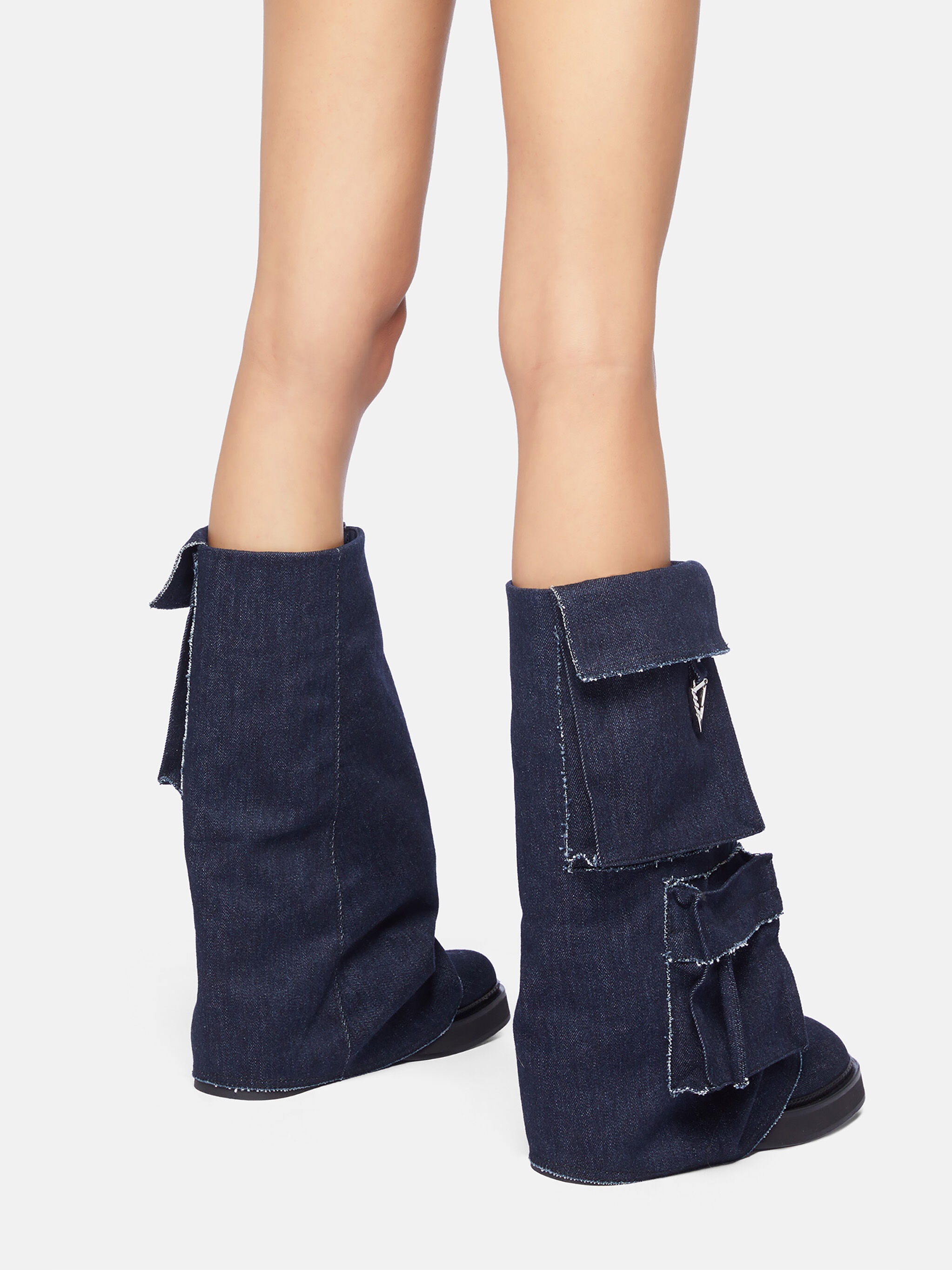 ''ROBIN'' DARK BLUE FERN BOOT - 3