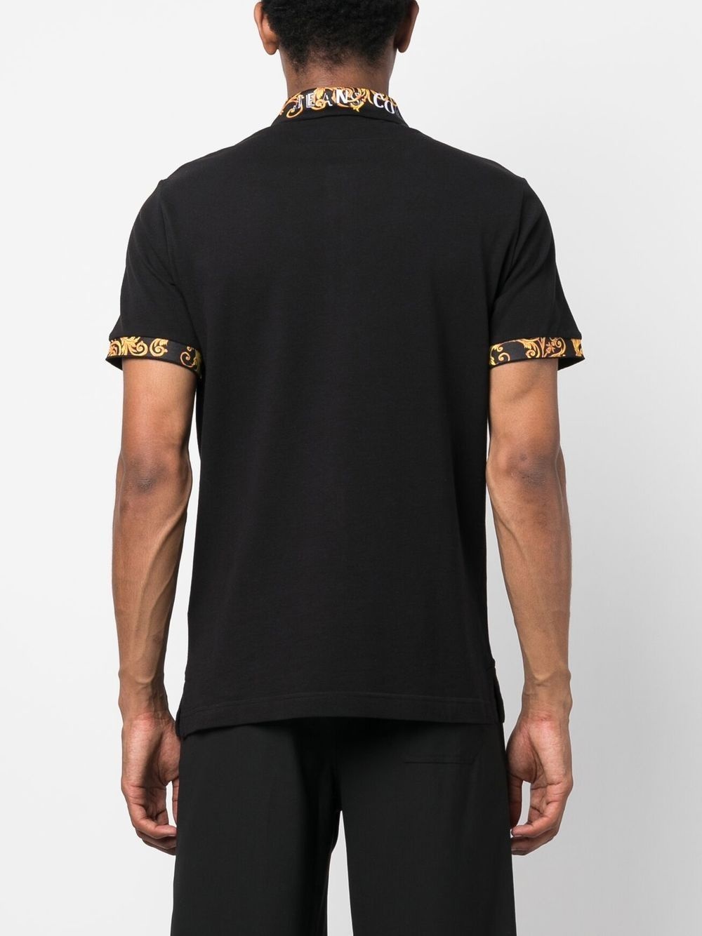 Logo Couture cotton polo shirt - 4