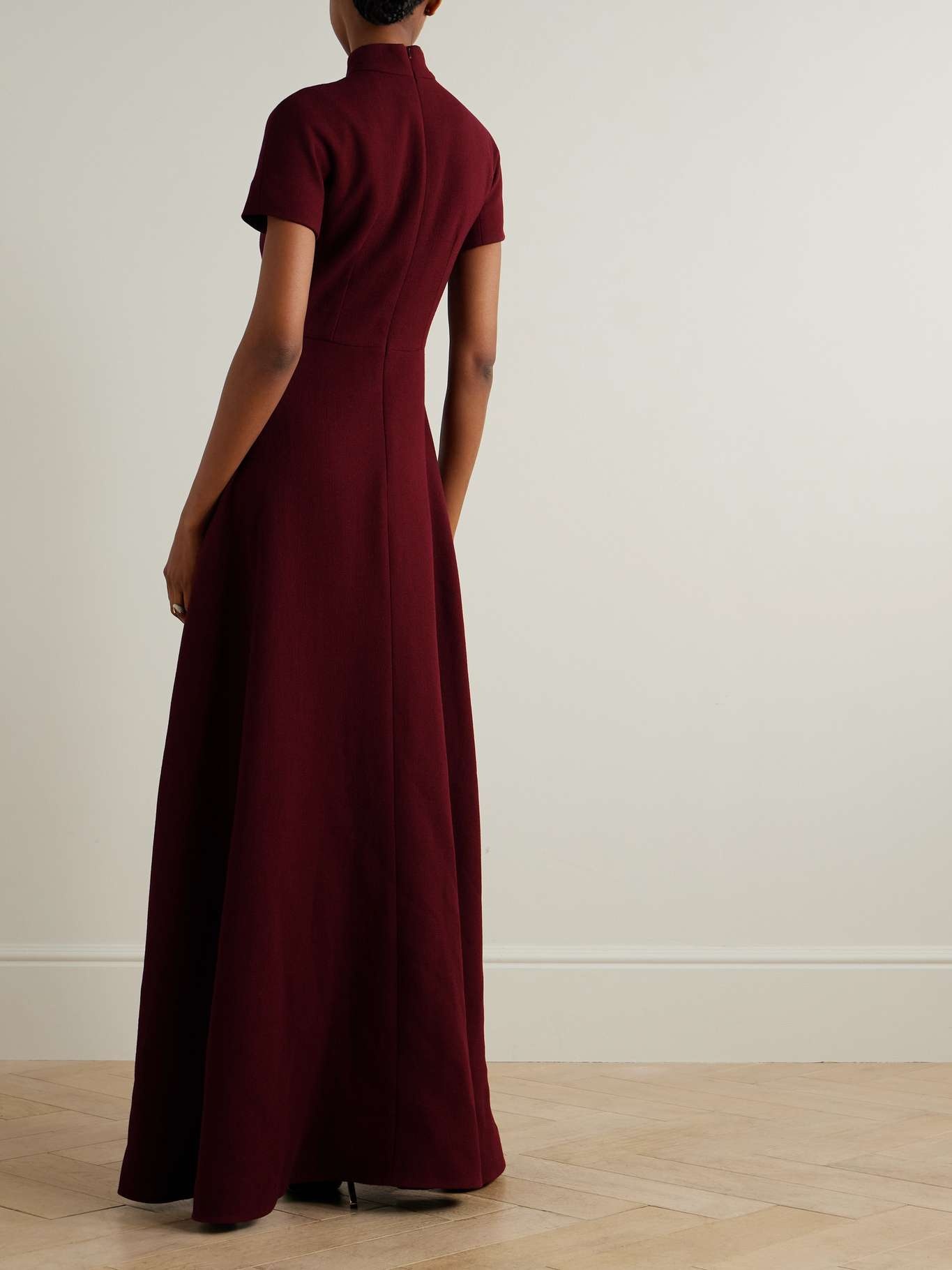 Malinda crepe gown Burgundy - 3