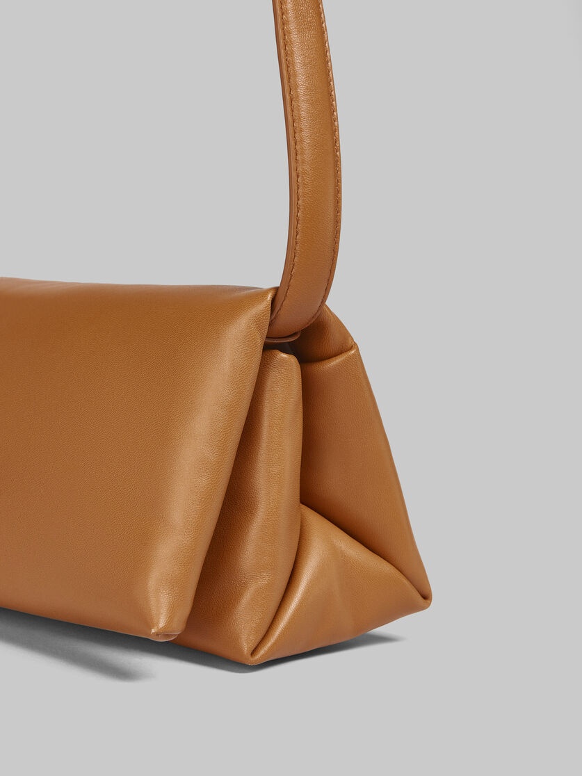 SMALL BROWN CALFSKIN PRISMA BAG - 5