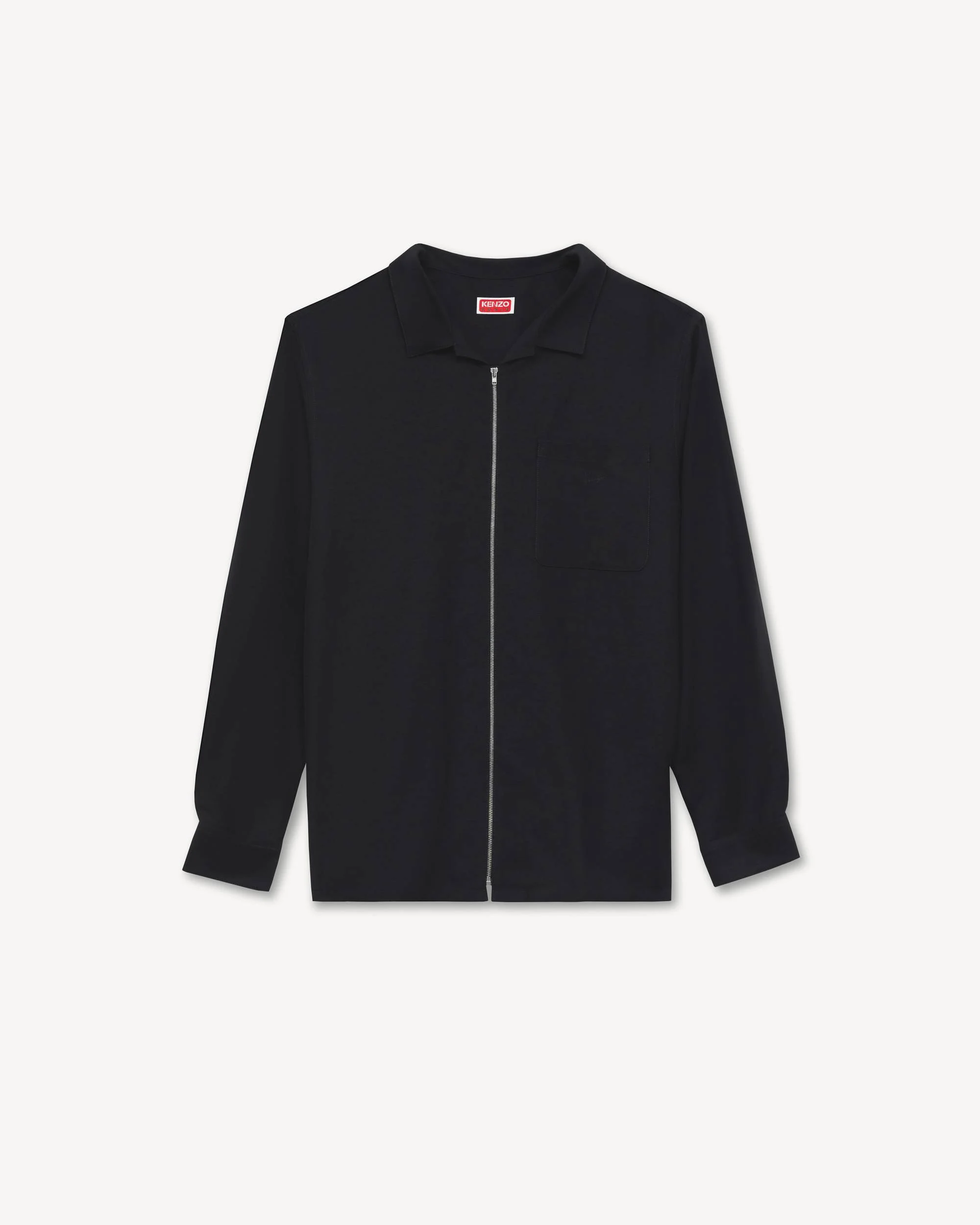 'KENZO Signature' zipped oversized shirt - 1