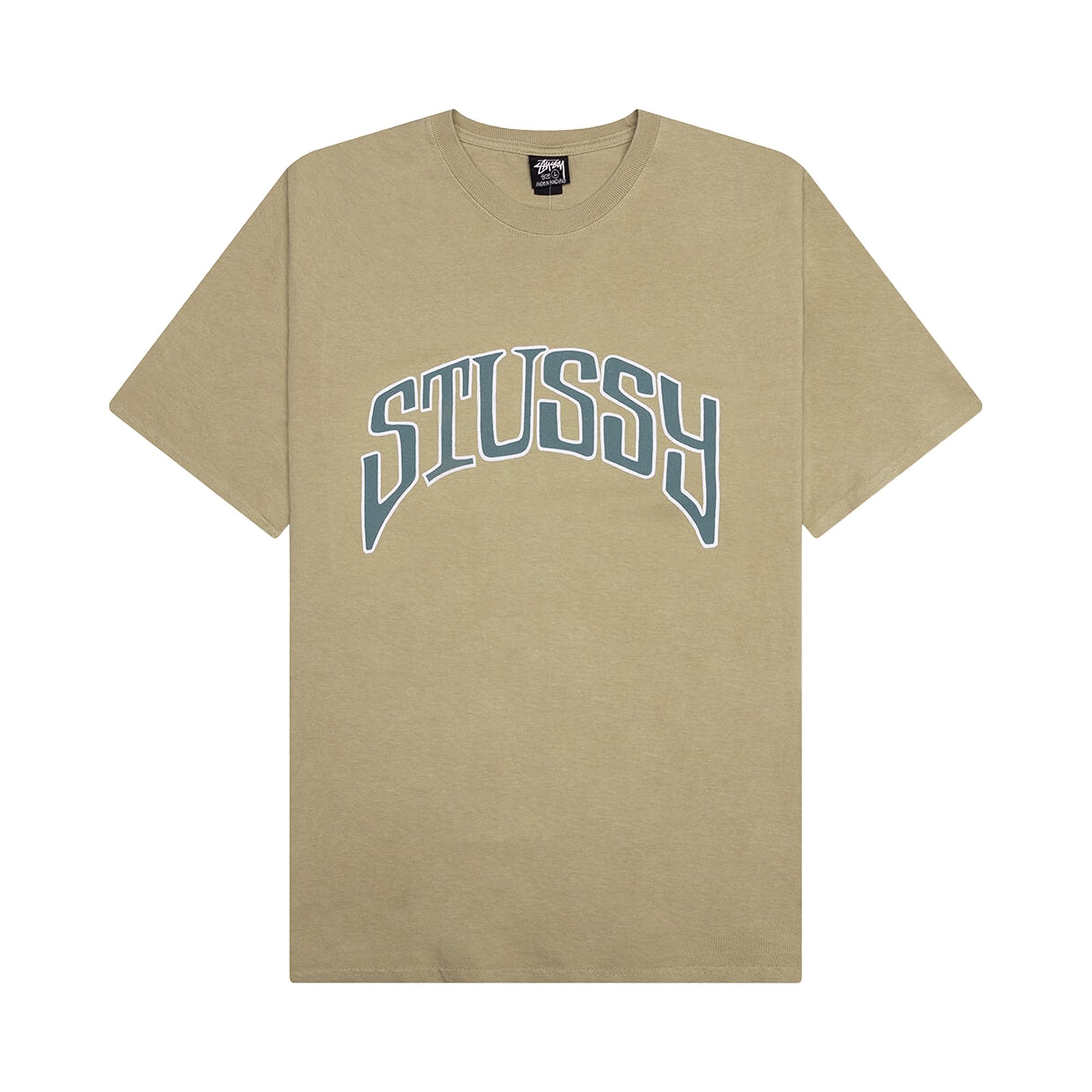 Stussy Arched Pigment Dyed T-Shirt 'Elm' - 1
