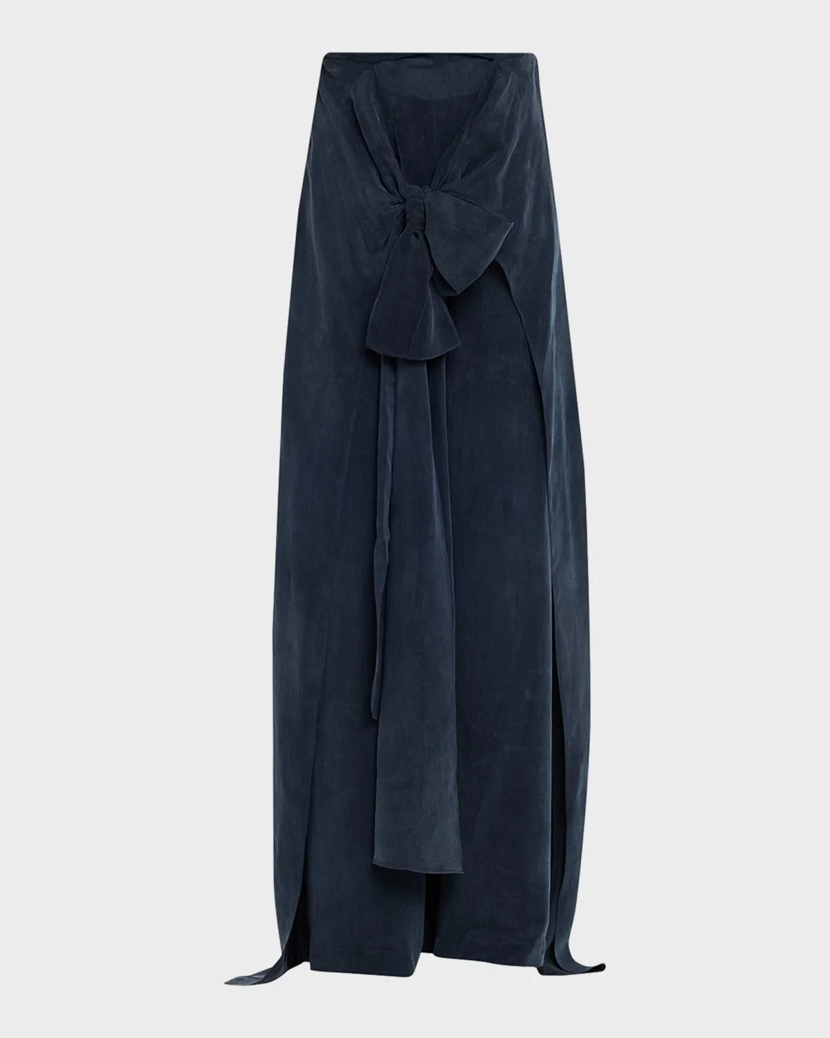 Nuria Front-Tie Wide-Leg Pants - 1