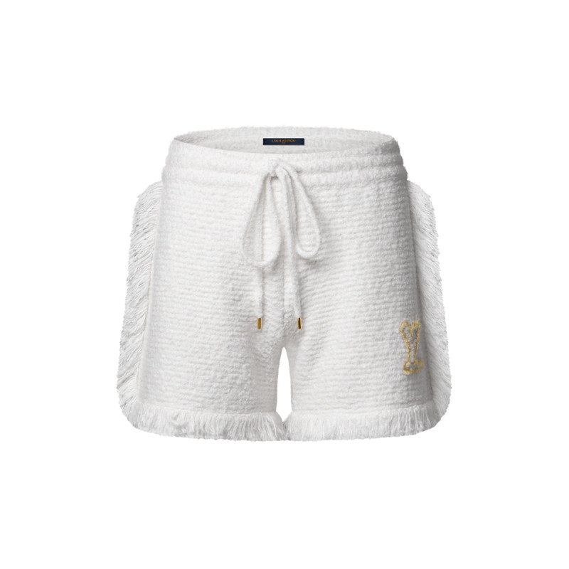 Fringe Hem Toweling Shorts 1
