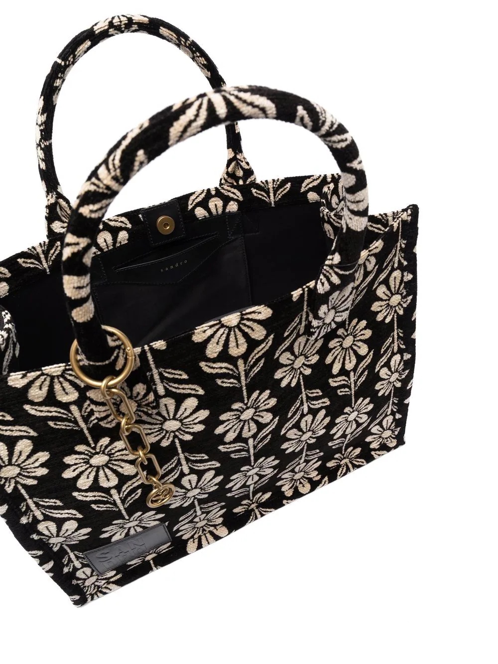 floral-print tote bag - 5