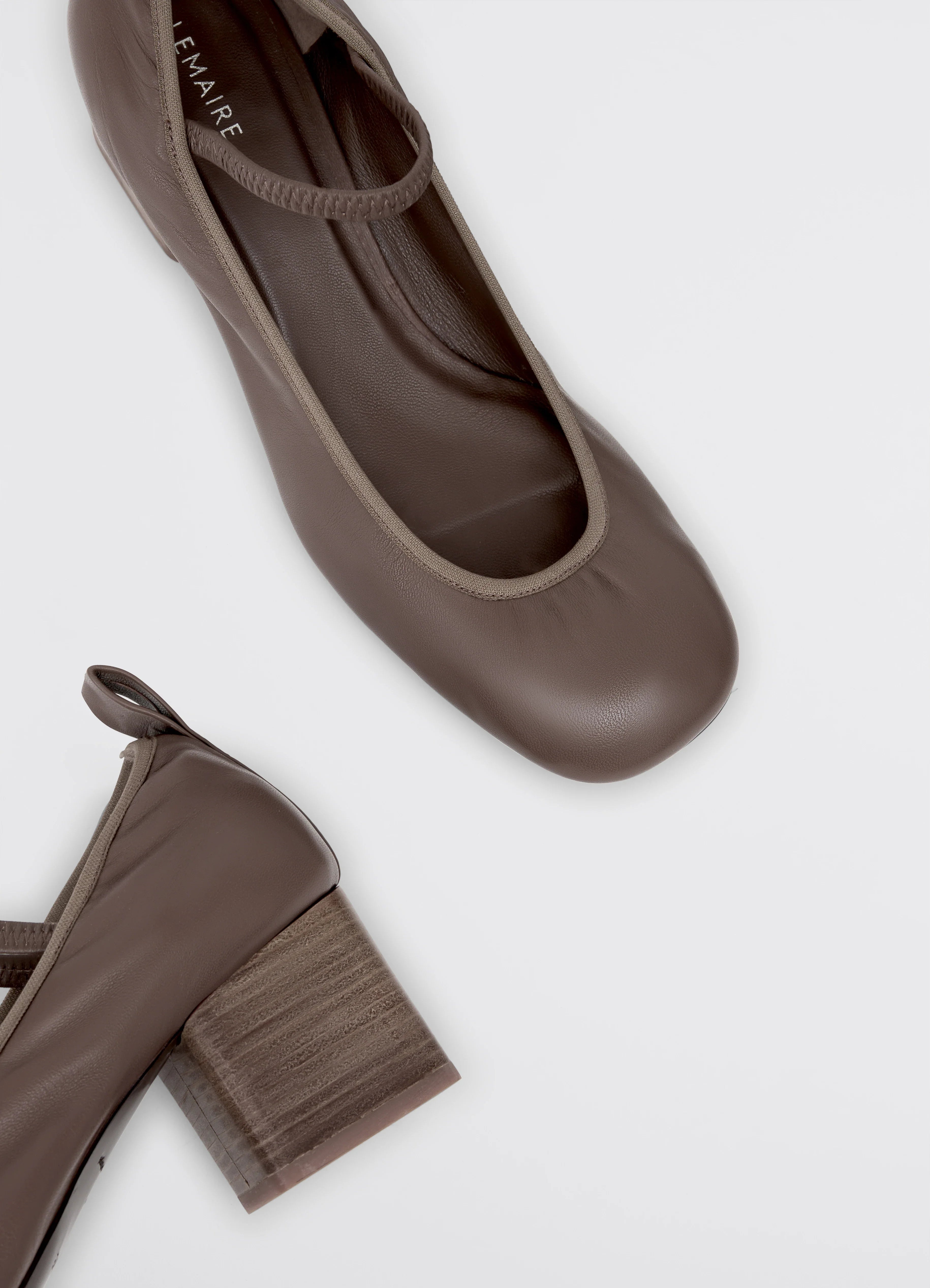 SQUARE BALLERINA WITH 55MM HEEL - 5