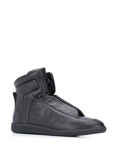 Maison Margiela lace-up calf leather sneakers outlook