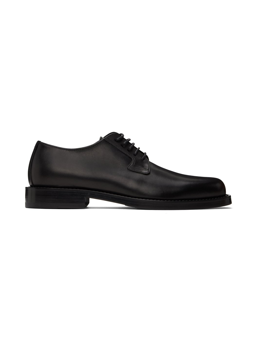Black Leather Derbys - 1