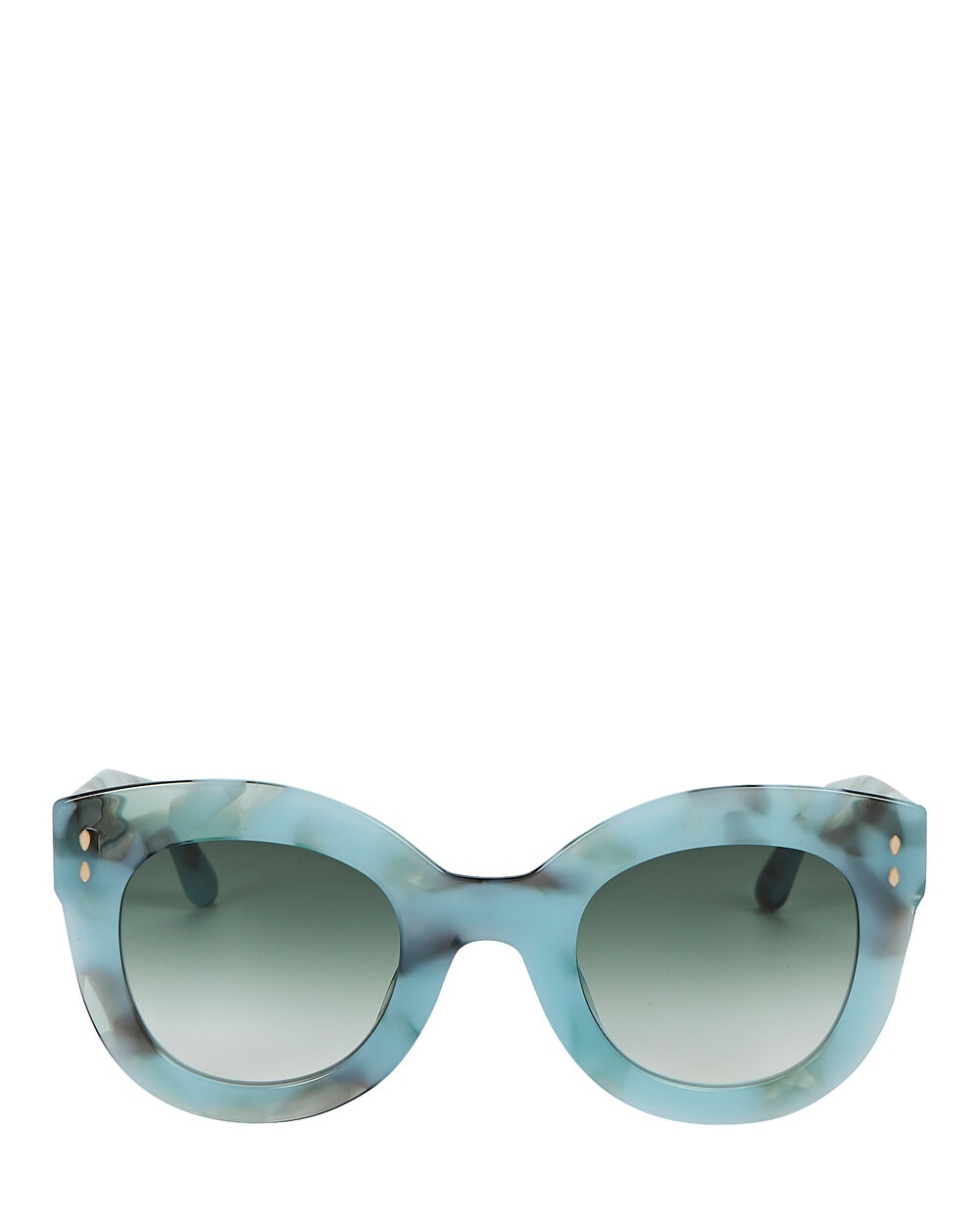 Cat-Eye Marbled Sunglasses - 1