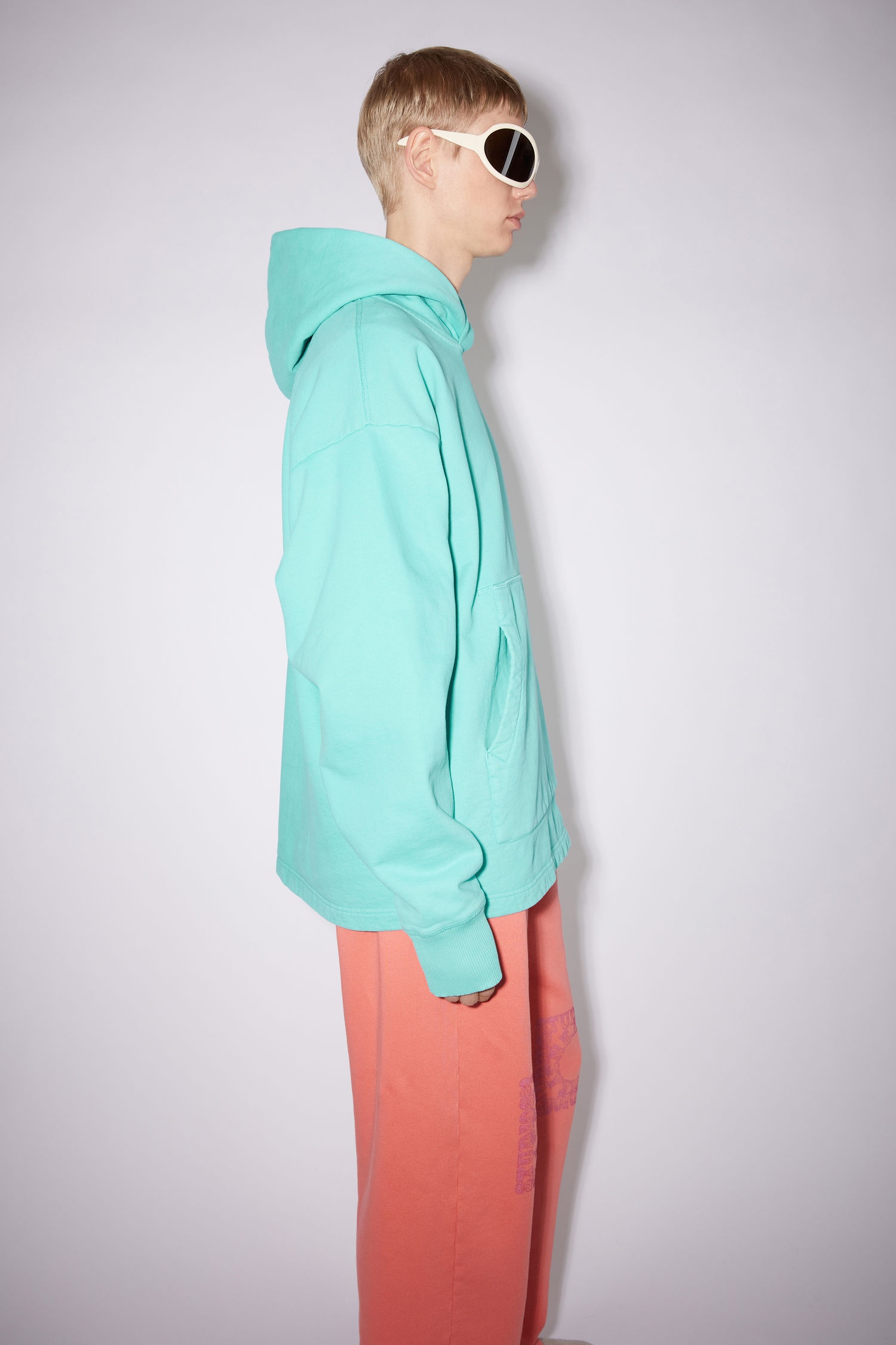 Hooded sweatshirt - Jade green - 4