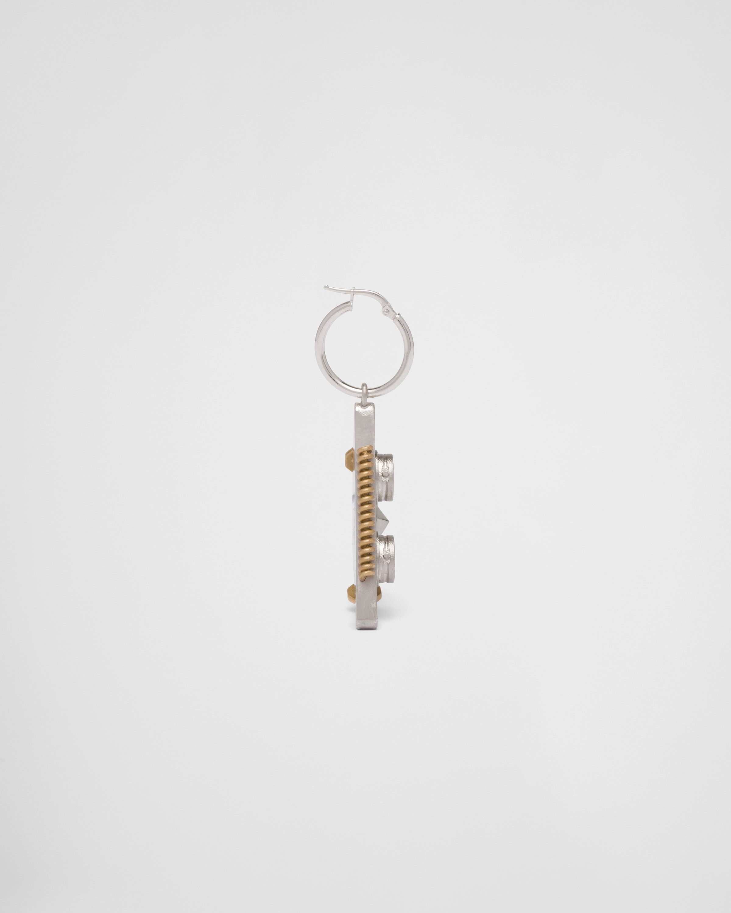 Left earring with Robot Jewels pendant - 4