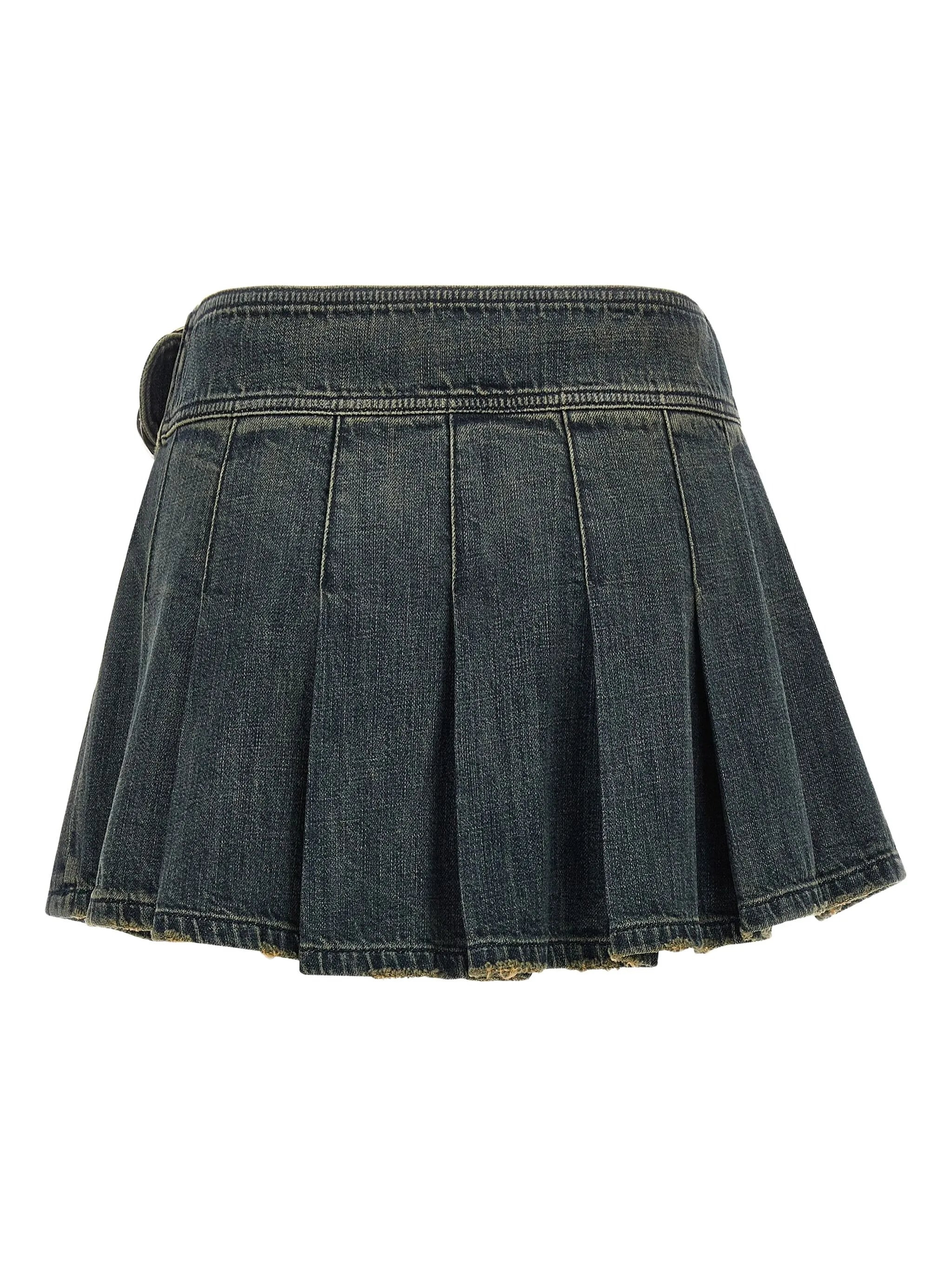 Balenciaga B-buckle Pleated Mini Skirt - 4