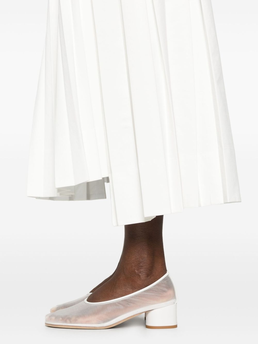 pleated midi skirt - 5