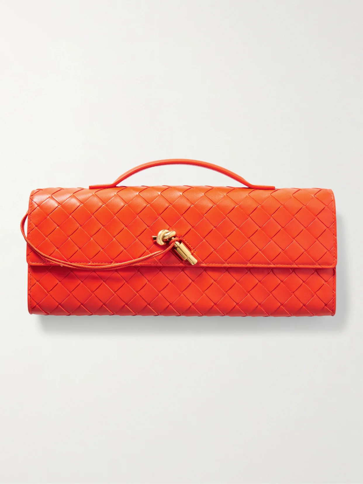 Andiamo Intrecciato Leather Clutch - 1