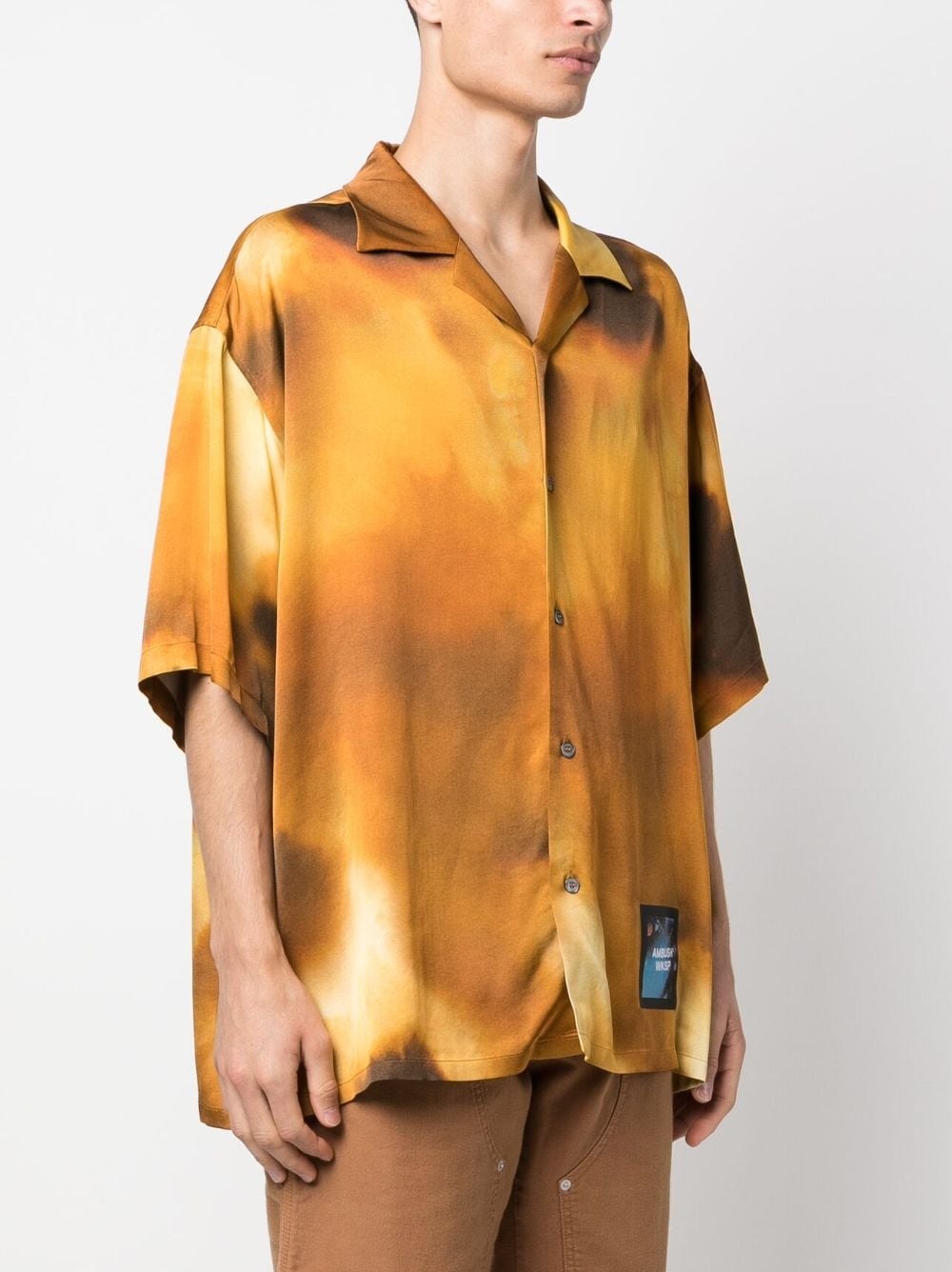 short-sleeved bowling shirt - 4
