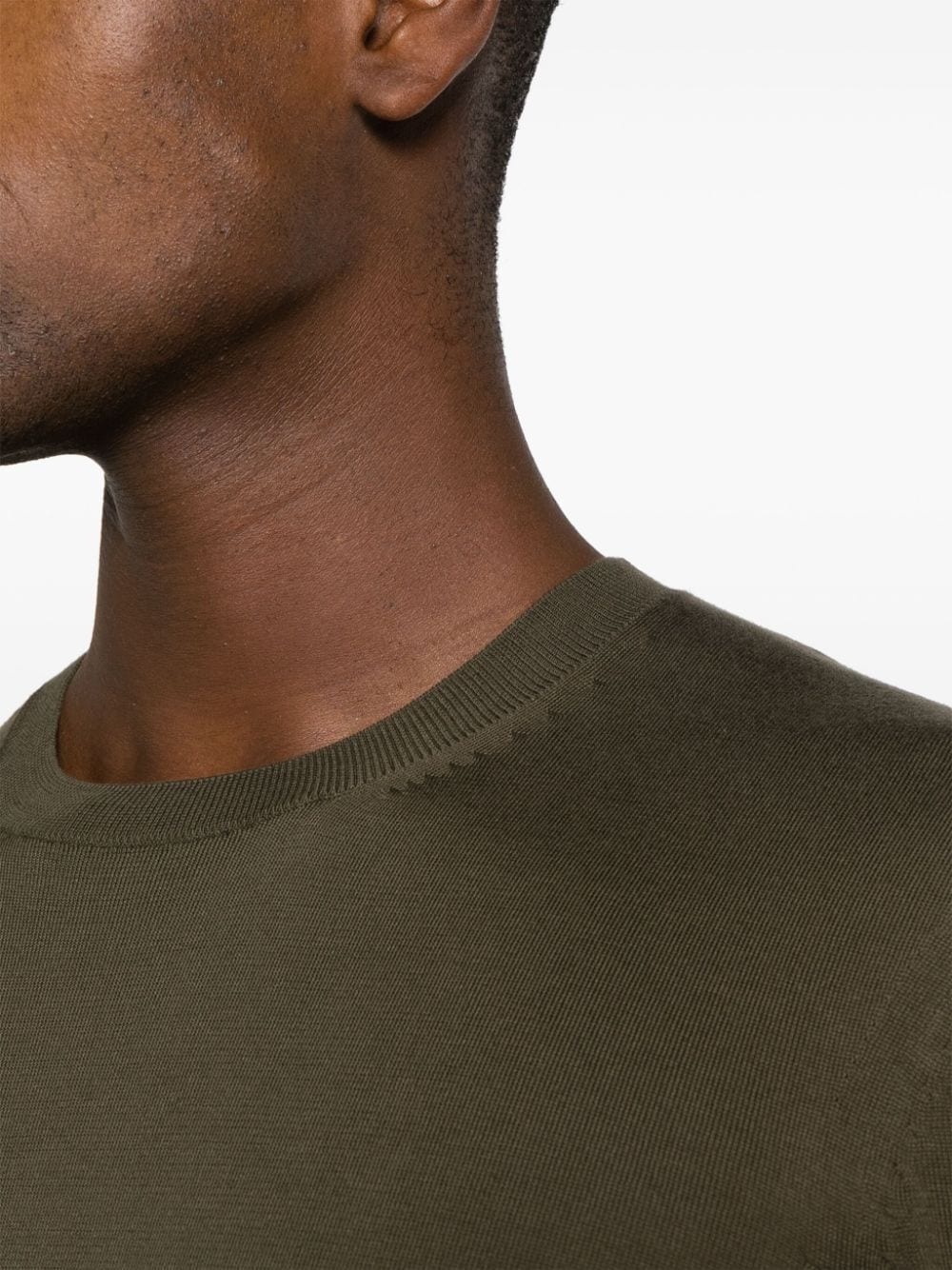 crew-neck cotton jumper - 5