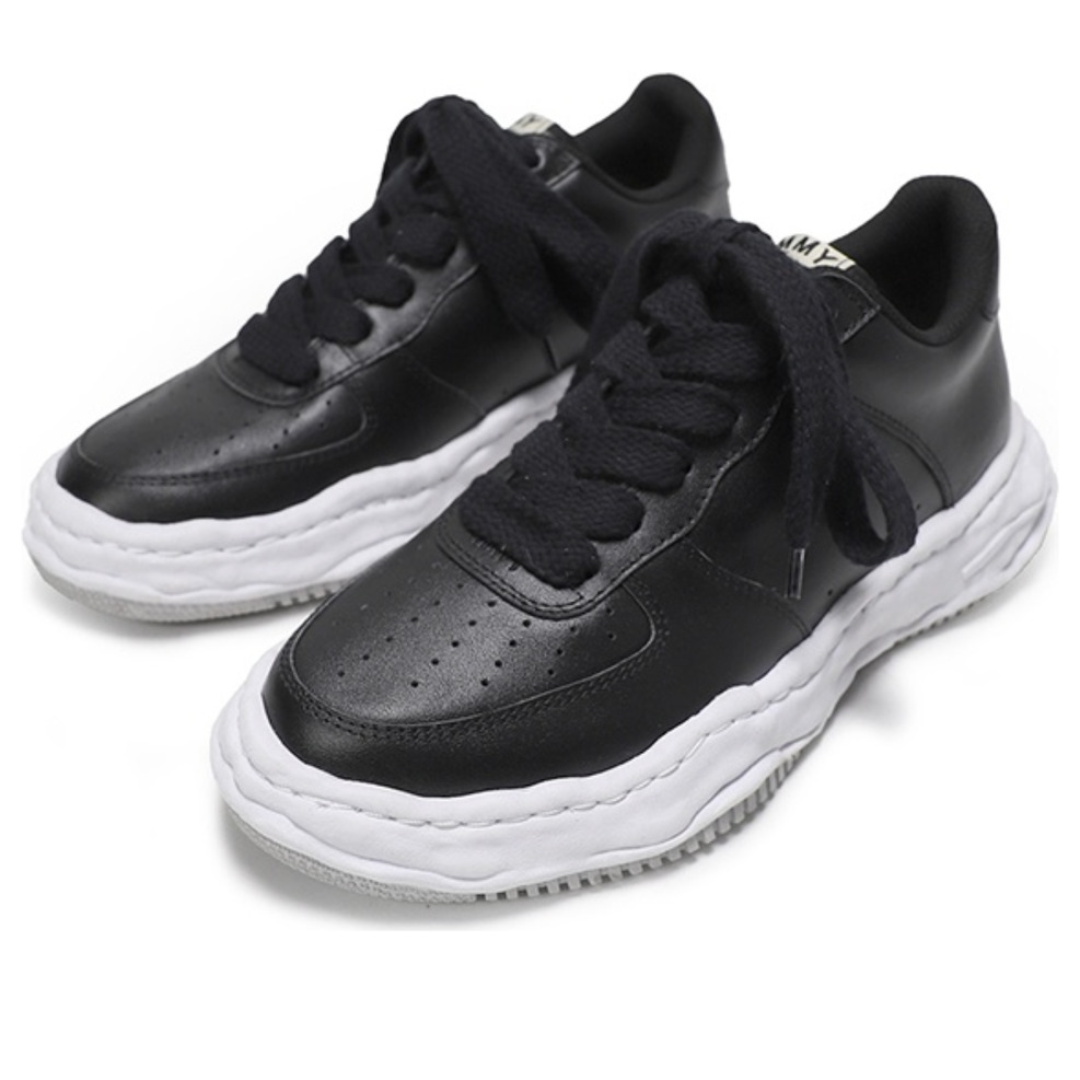Maison MIHARA YASUHIRO Wayne OG Sole Leather Low 'Black' A07FW702-BLACK - 3
