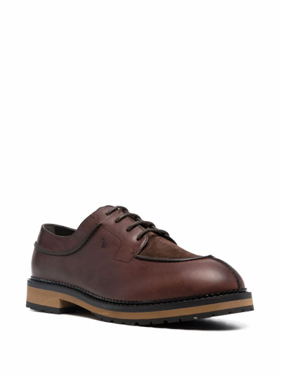 Tod's leather lace-up shoes outlook