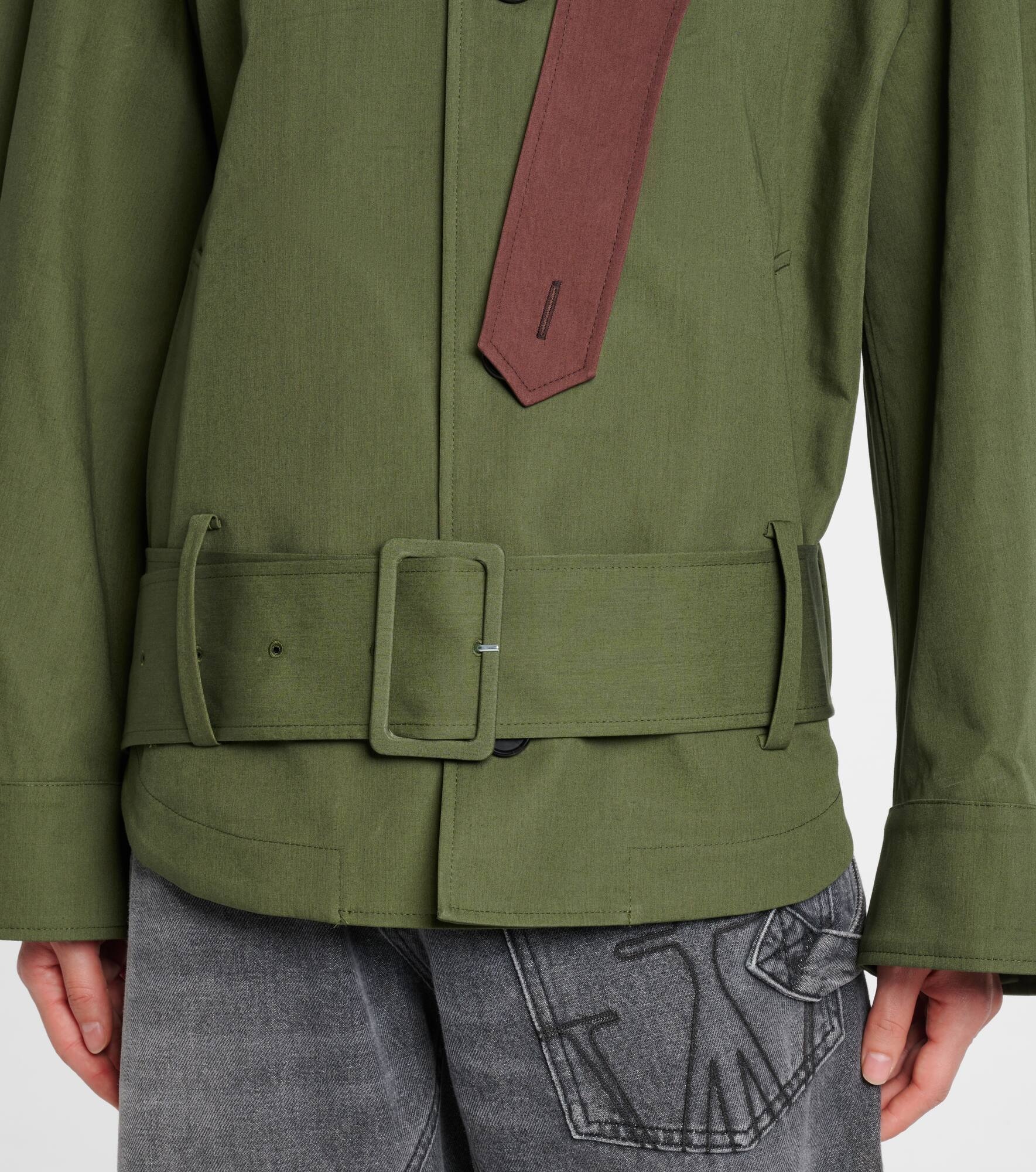 Cotton asymmetric jacket - 5