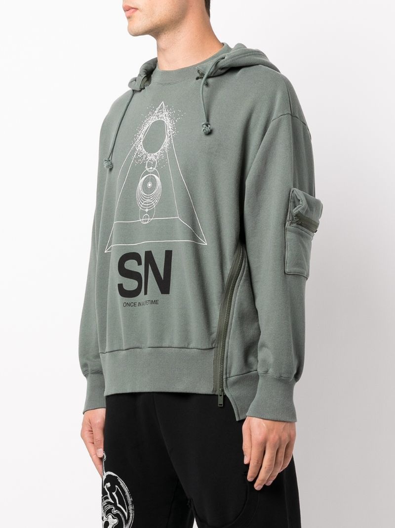 graphic-print hoodie - 3