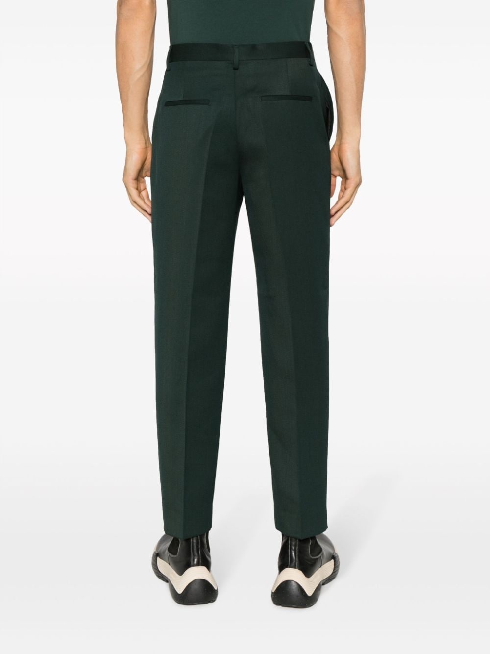 Downtown pressed-crease straight-leg trousers - 4