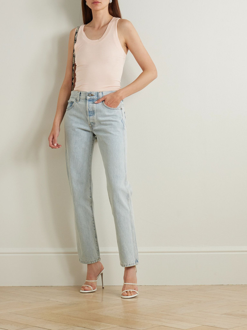 NORMA KAMALI Racer stretch-jersey tank Blush outlook