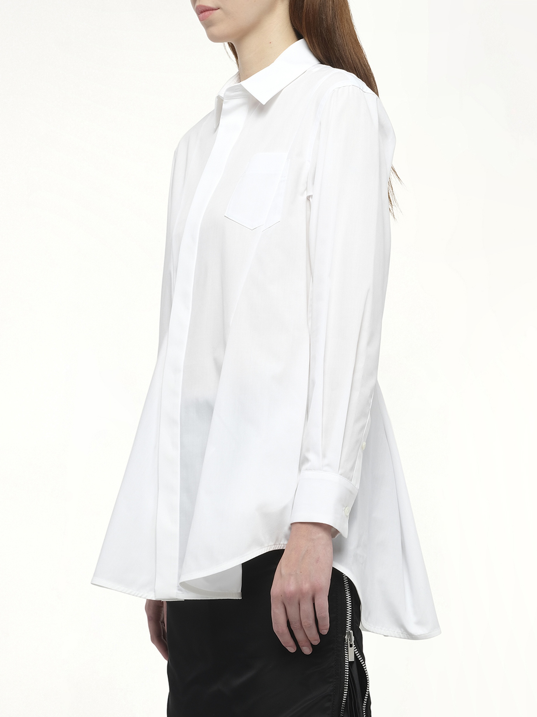 Poplin Shirt in Off White - 5