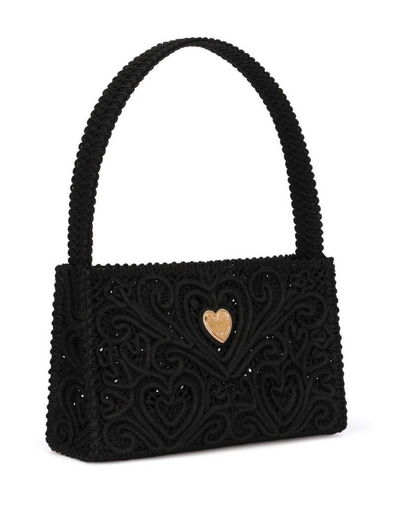 cordonetto lace shoulder bag - 4