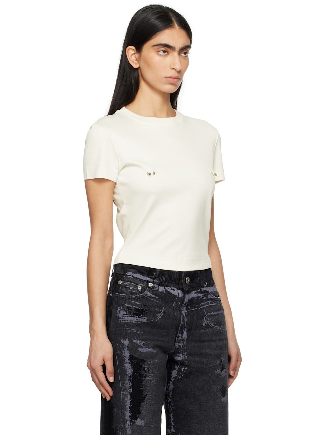 White Pierced Baby T-shirt - 2