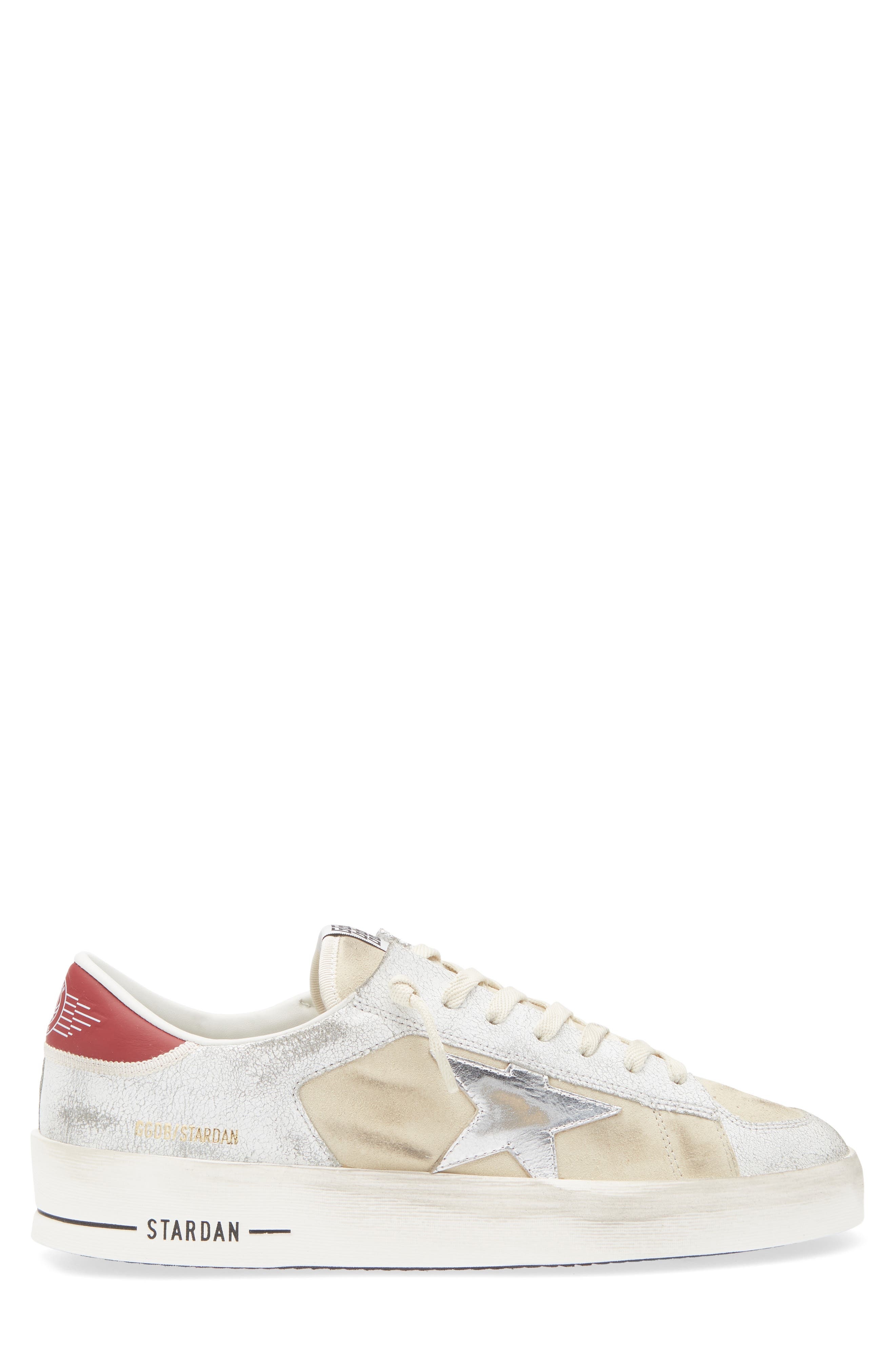 Golden Goose Stardan Sneaker in Marble/White/Red at Nordstrom - 3