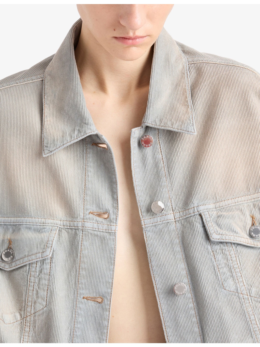 Oversized Blouson Corduroy Jacket - 5