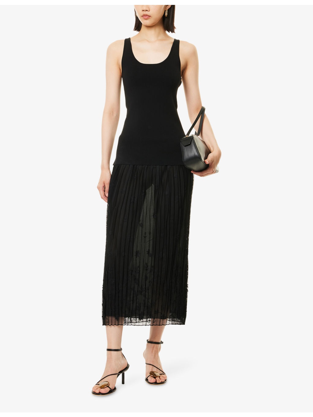 Floral Tulle Maxi Skirt - 2