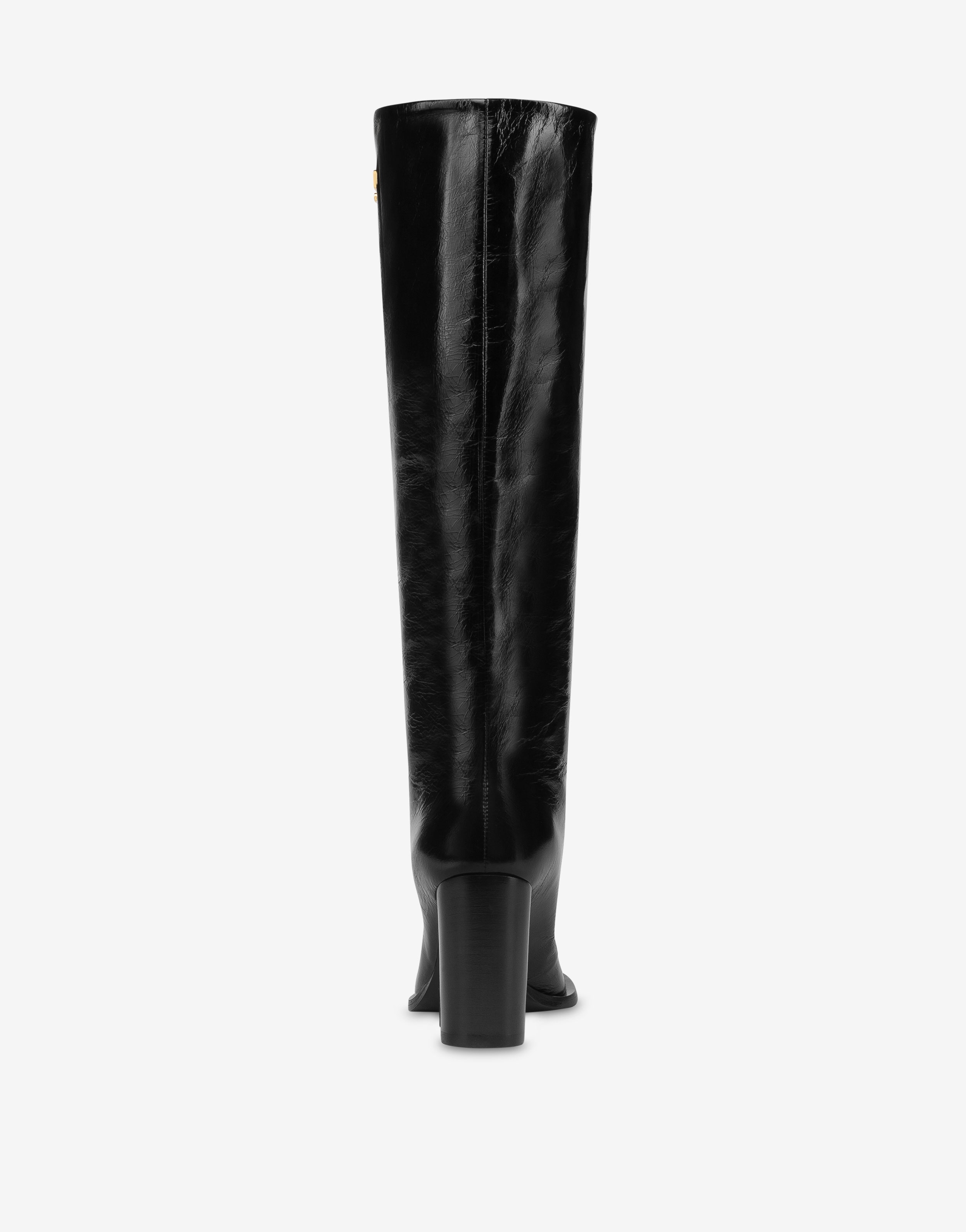 METAL LOGO CALFSKIN BOOTS - 3
