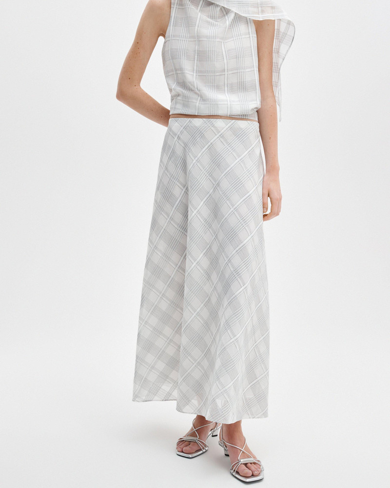 rag & bone Wren Plaid Cotton-Silk Skirt outlook