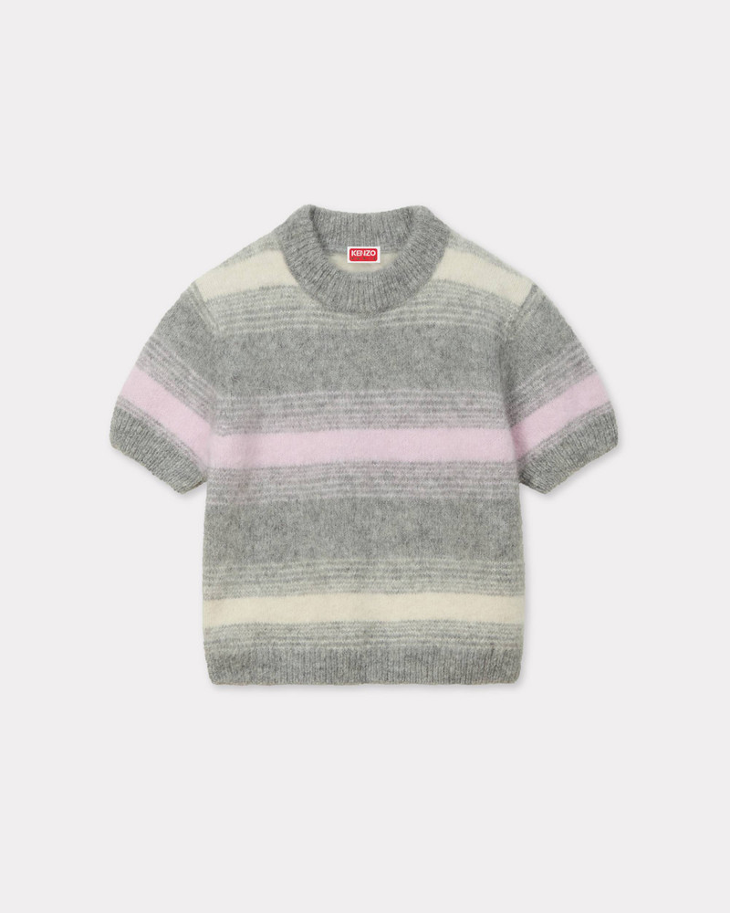 프로젝트 Speed Stripe' 털이 많은 니트 탑 에 혼합 alpaca wool 1