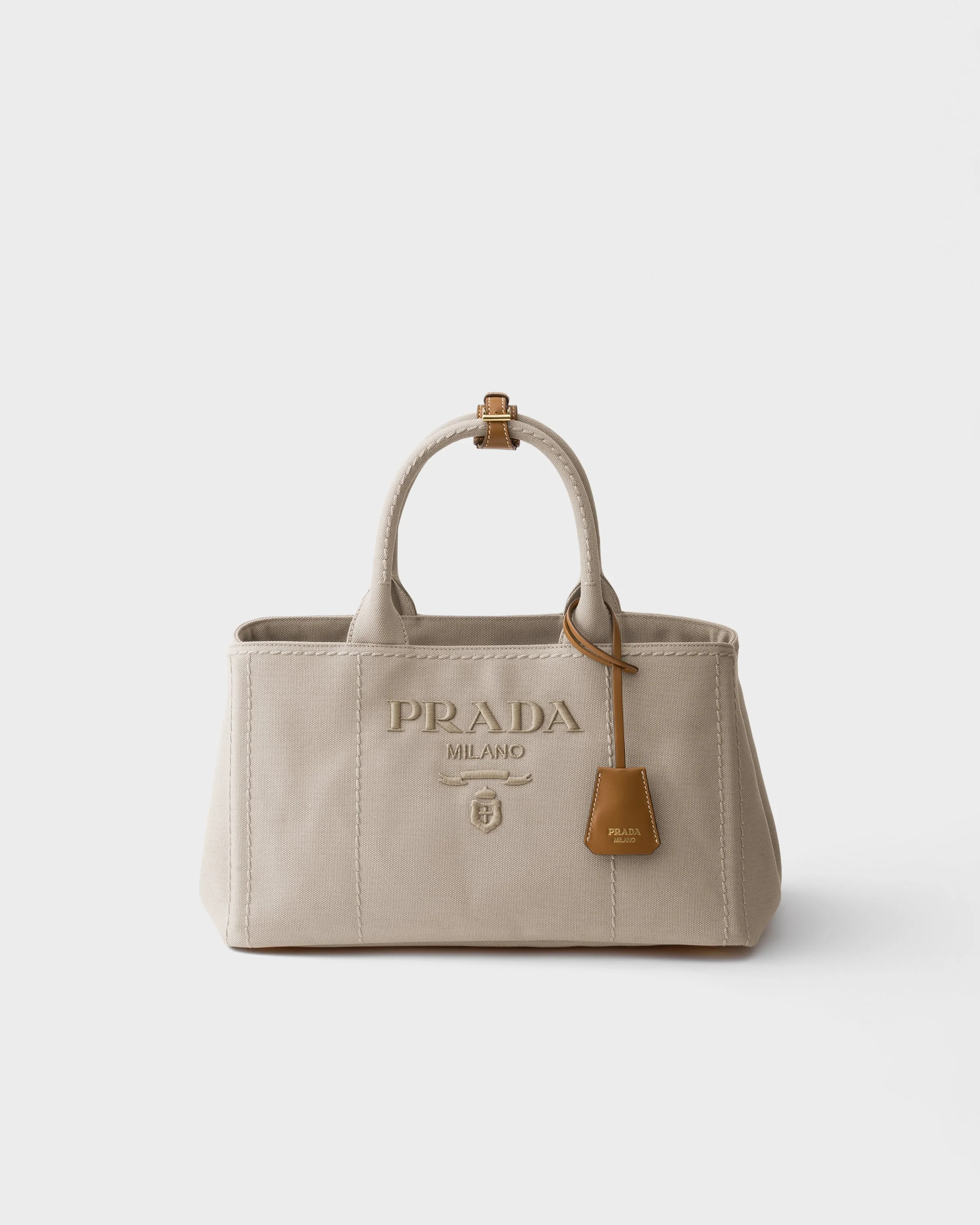 Prada Jardinière large cotton canvas handbag - 1