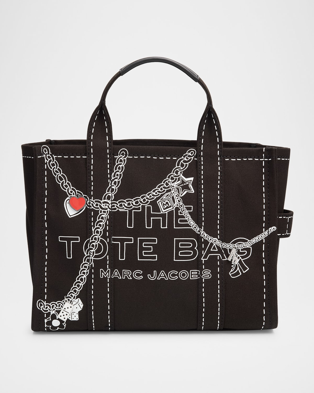 The Medium Trompe L'oeil Canvas Tote Bag - 1