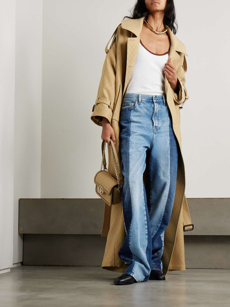 GUCCI Paneled boyfriend jeans Blue outlook