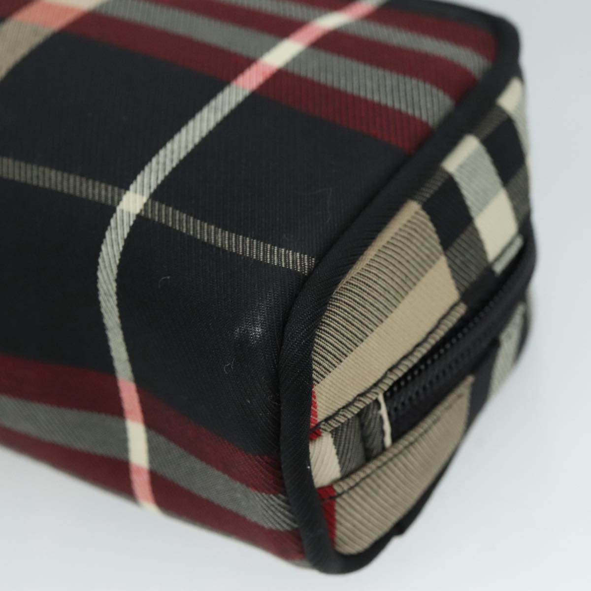 Burberry Nova Check Hand Bag Canvas Red - 12