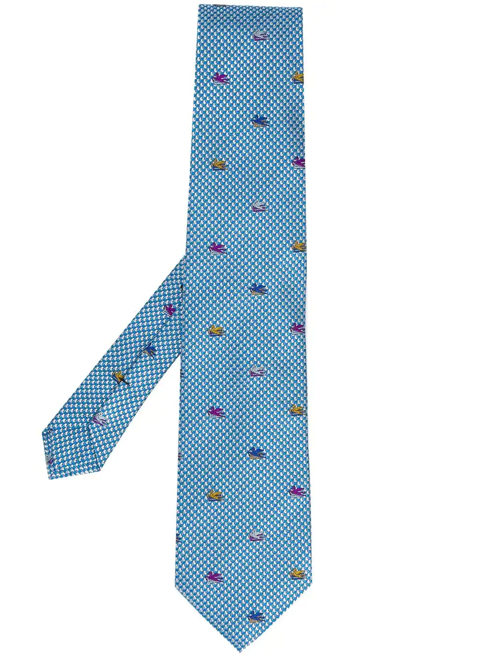 jacquard logo tie - 1