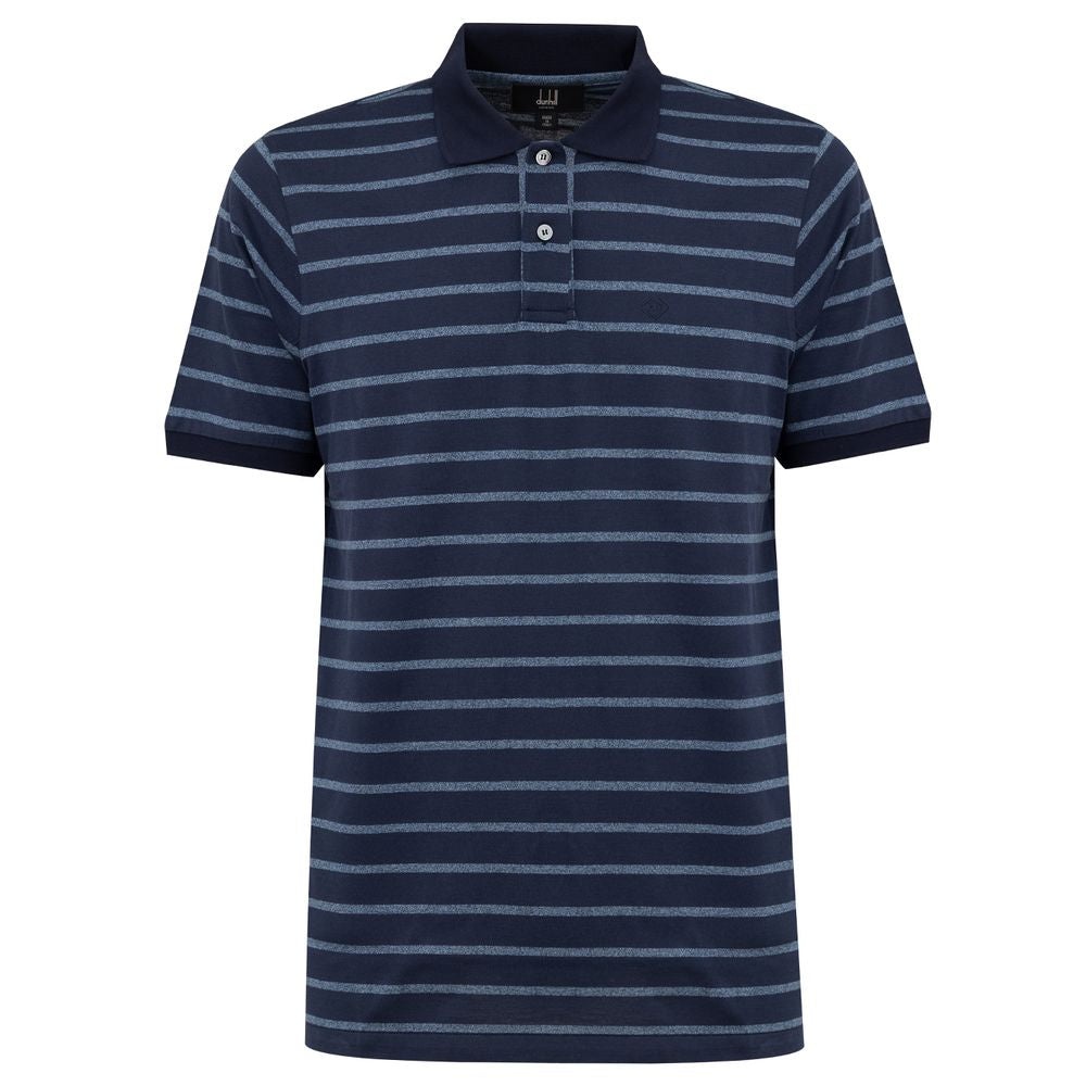 Dunhill - Blue Cotton Polo Shirt - 1