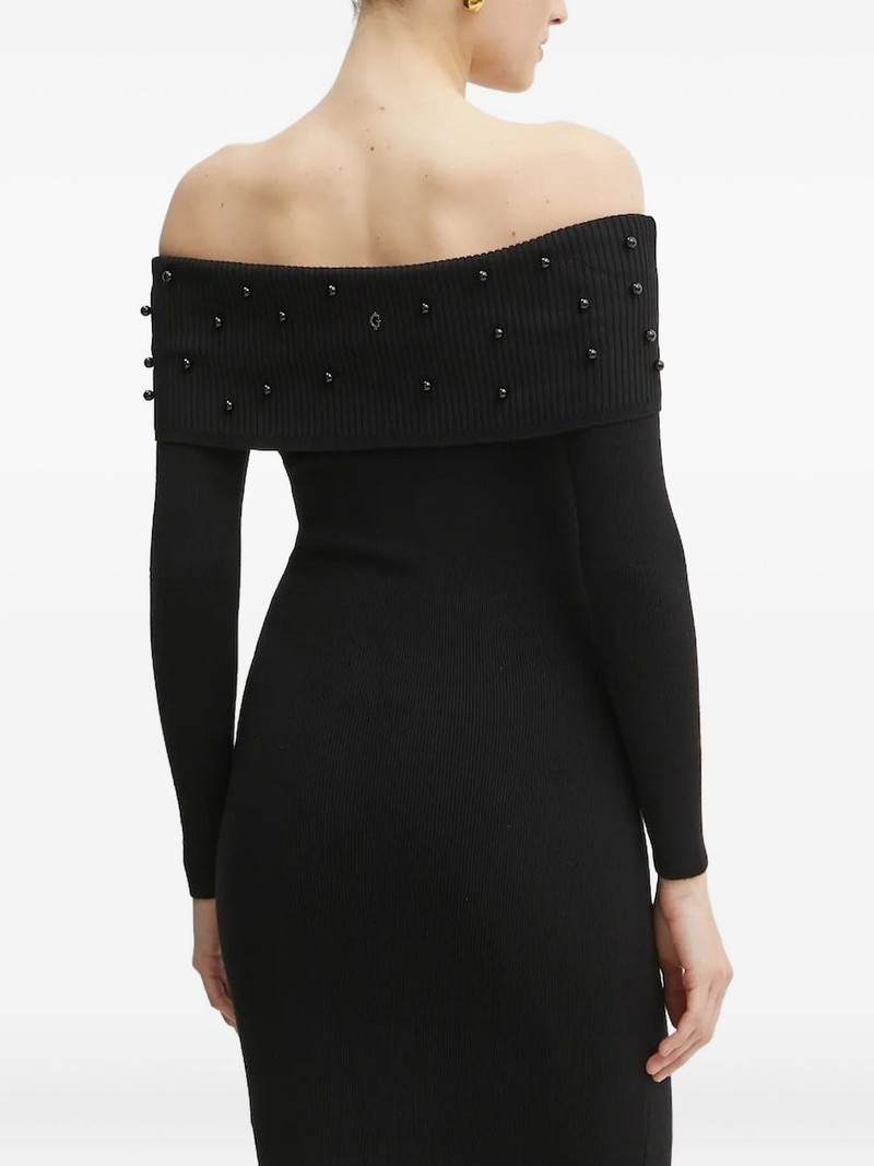 GUESS USA off-shoulder embellished midi dress outlook