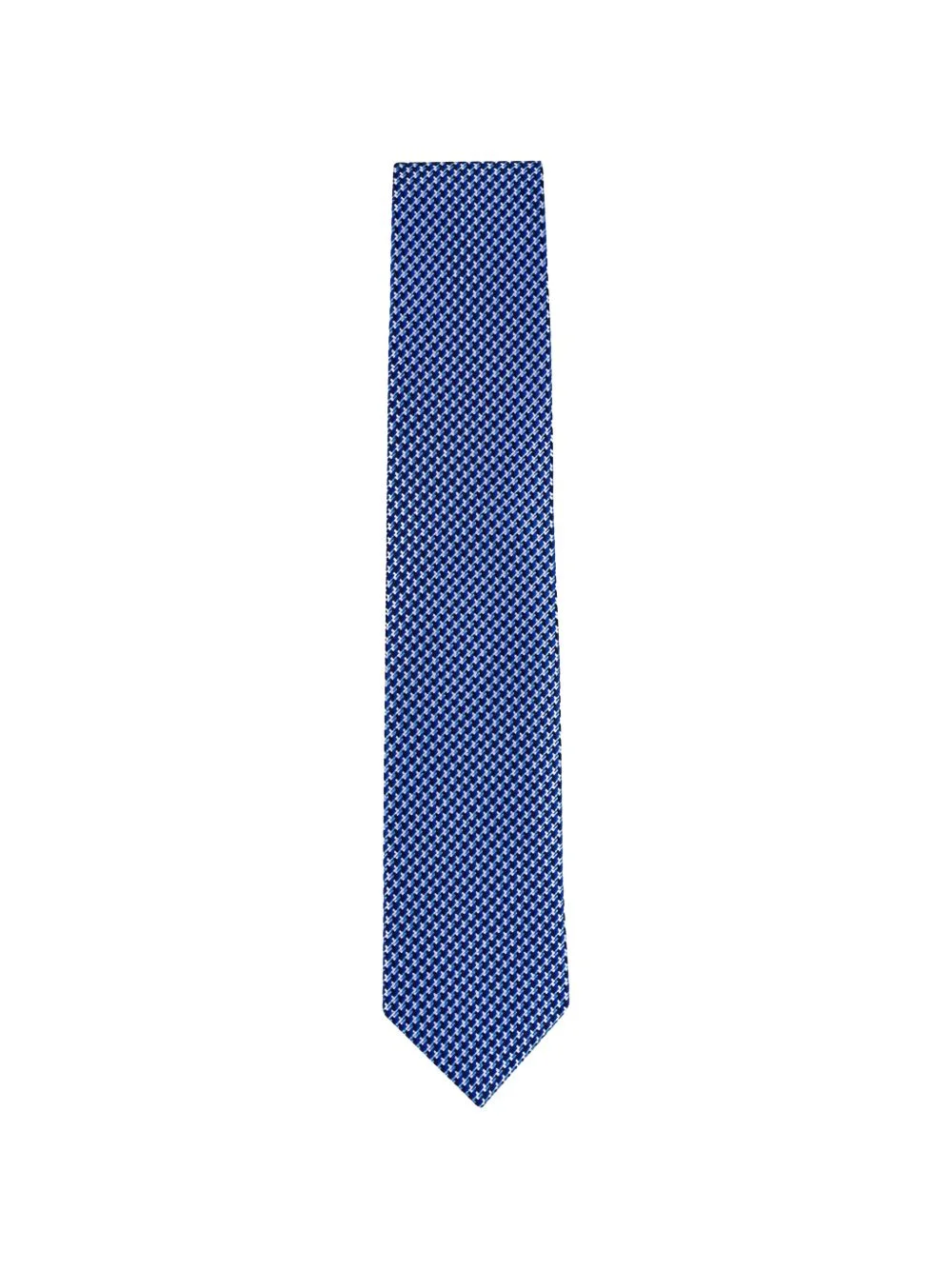 patterned silk tie - 1