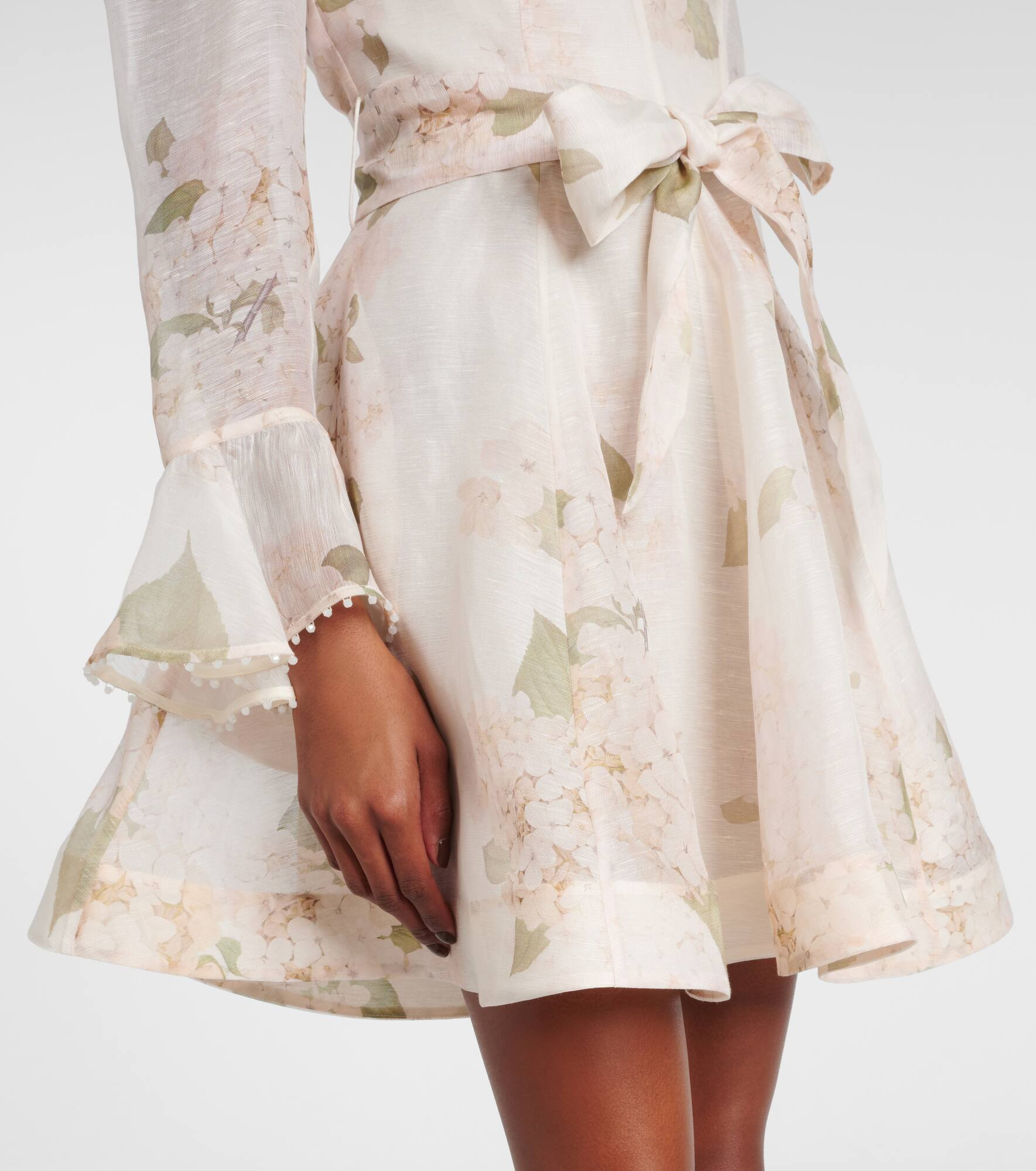 Balance linen and silk minidress - 6