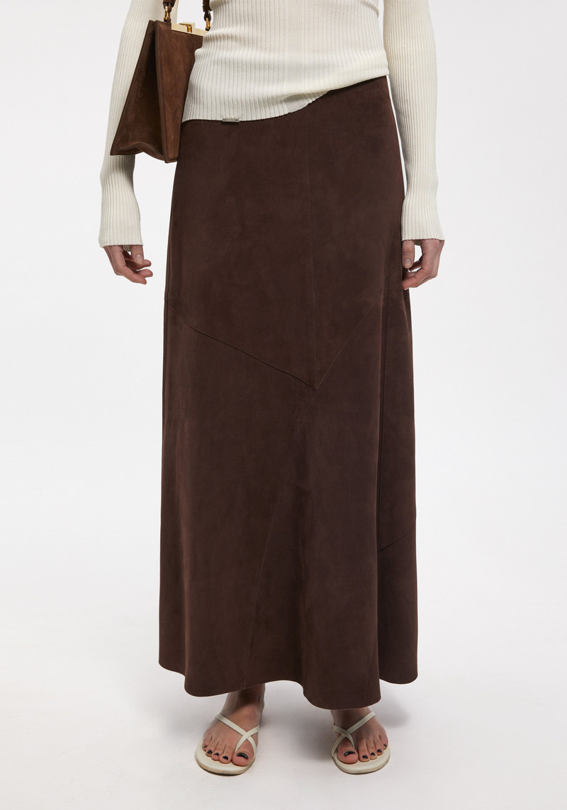 NESS Suede maxi skirt 3